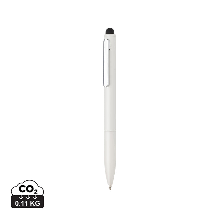 Kymi RCS certificeret genanvendt aluminium pen med stylus