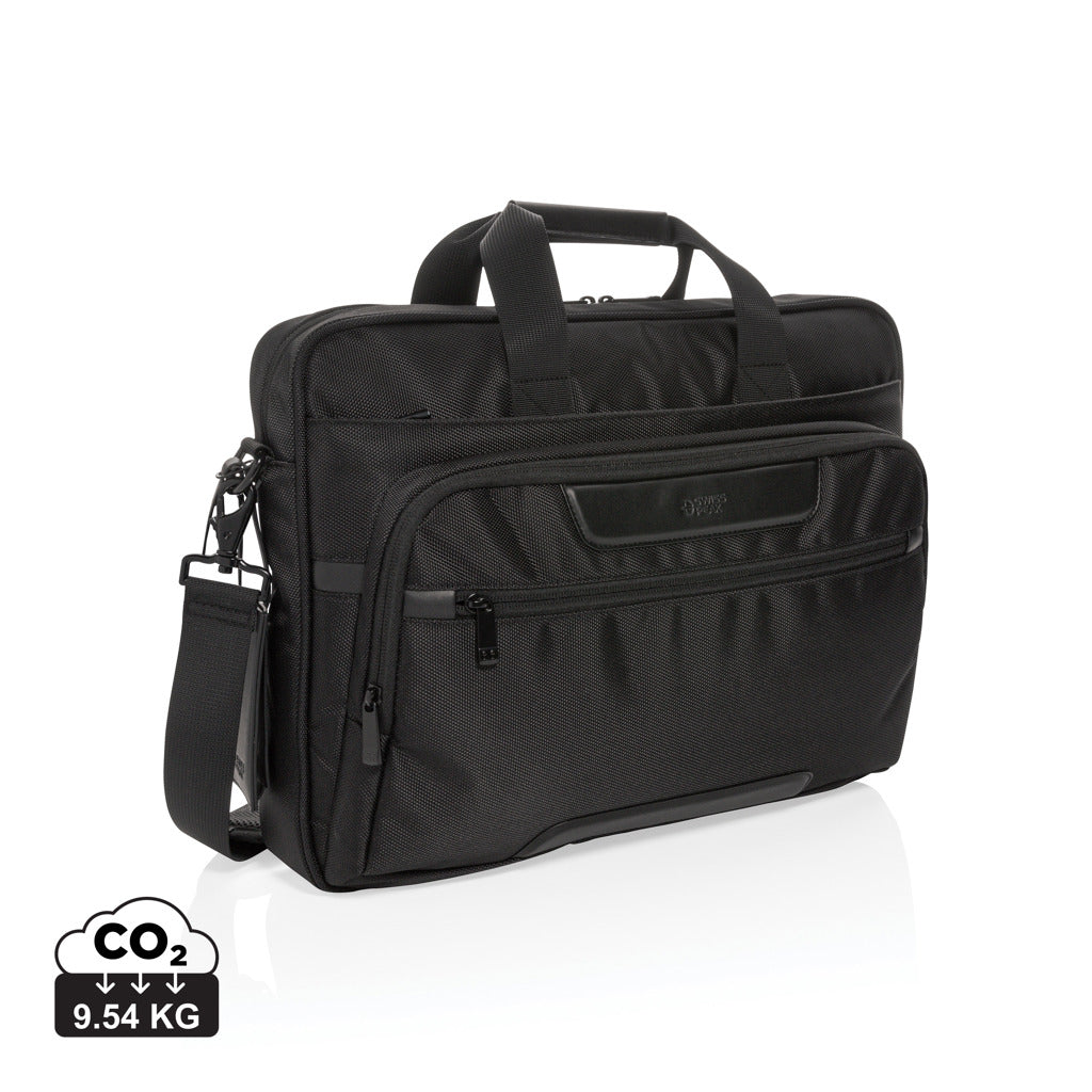 Swiss Peak Voyager rPET & RFID 15.6' laptop taske