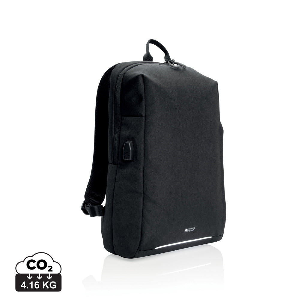 Swiss Peak AWARE™ RFID og USB-A laptop rygsæk