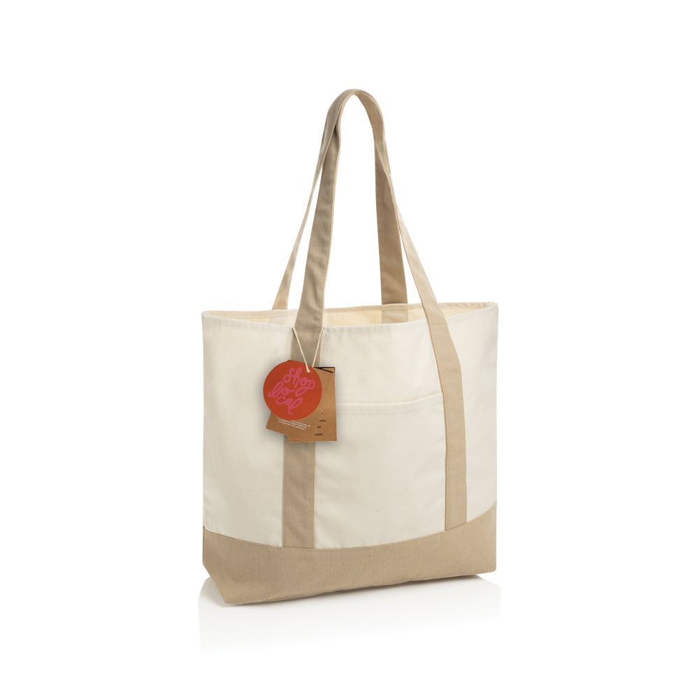 SHOP LOCAL AWARE™ genanvendt bomuld, 350 g/m², mulepose