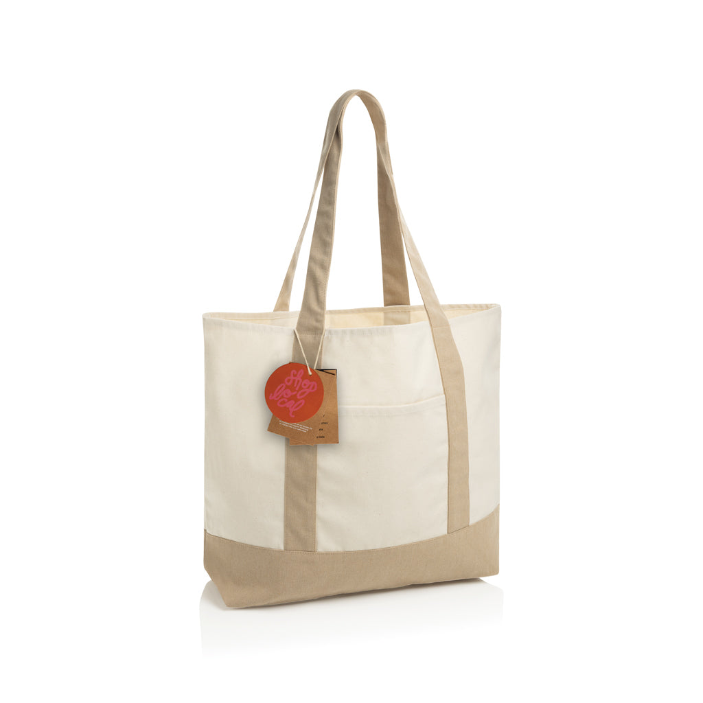 SHOP LOCAL AWARE™ genanvendt bomuld, 350 g/m², mulepose