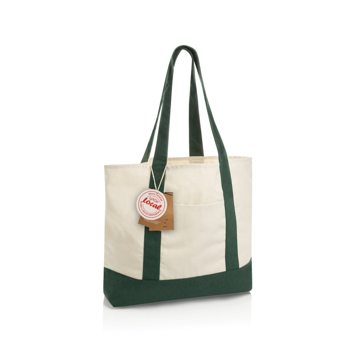 SHOP LOCAL AWARE™ genanvendt bomuld, 350 g/m², mulepose