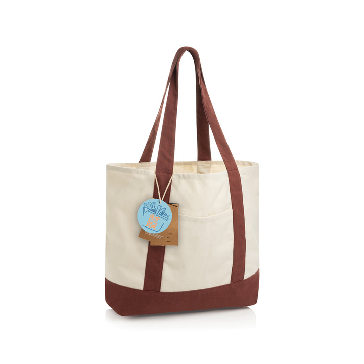 SHOP LOCAL AWARE™ genanvendt bomuld, 350 g/m², mulepose