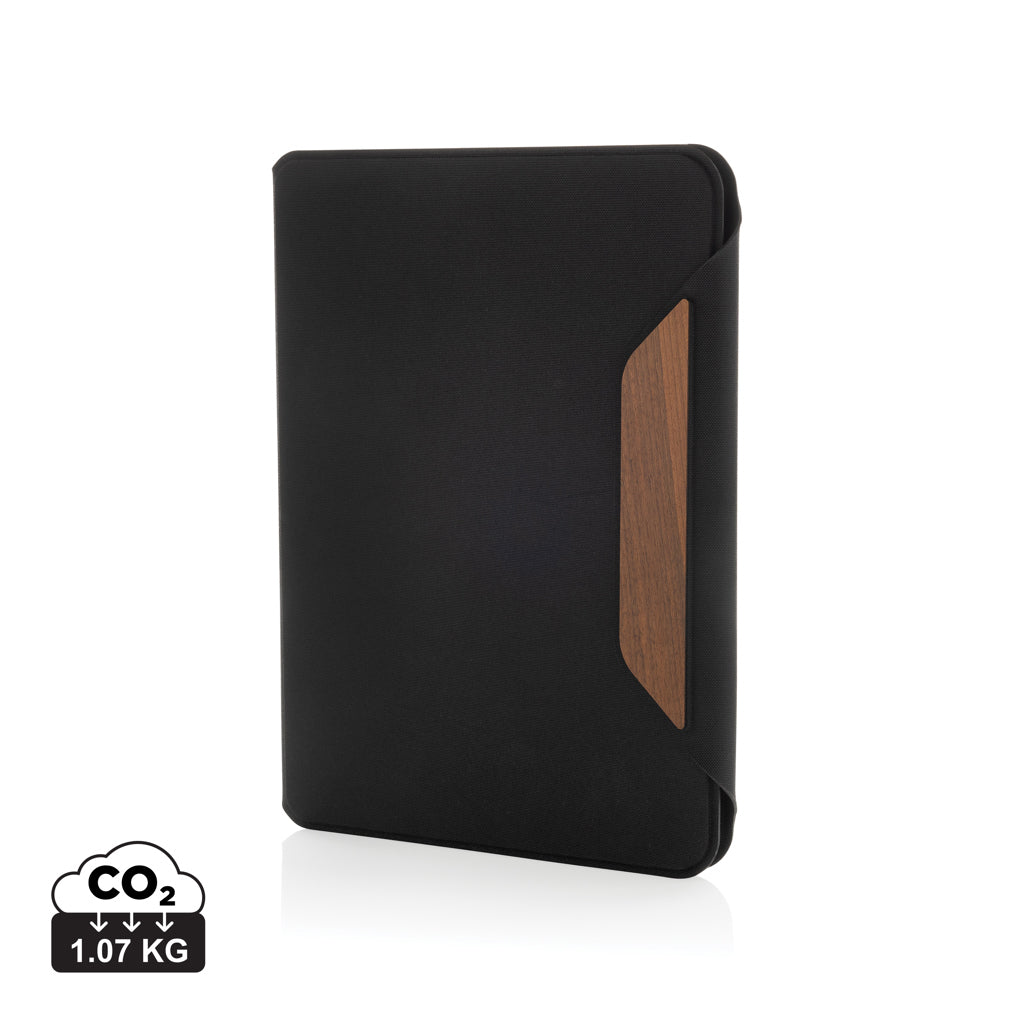 Teri AWARE™ A5 portfolio i RPET og valnøddetræ