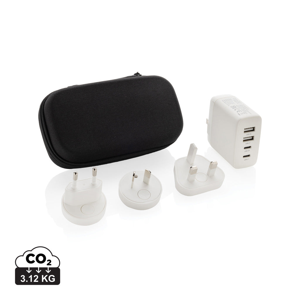 TravelCharge Pro RCS rplastisk rejseoplader med USB-C