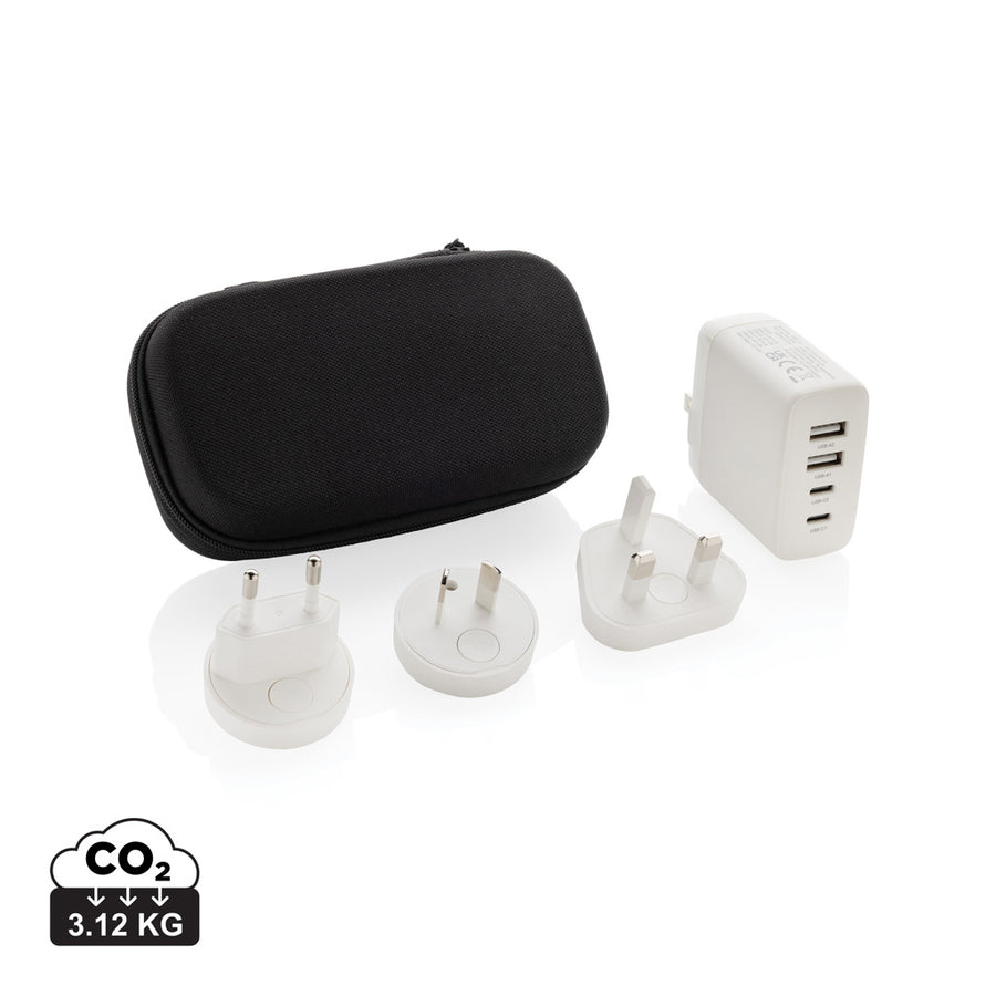 TravelCharge Pro RCS rplastisk rejseoplader med USB-C