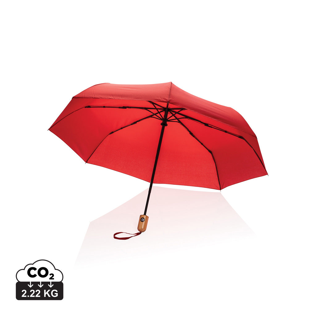 21' Impact AWARE™ RPET 190T bambus, auto åben/luk paraply