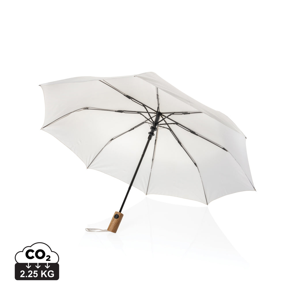 Kaycey 21' AWARE™ RPET Acacia træ mini automatisk åben parap
