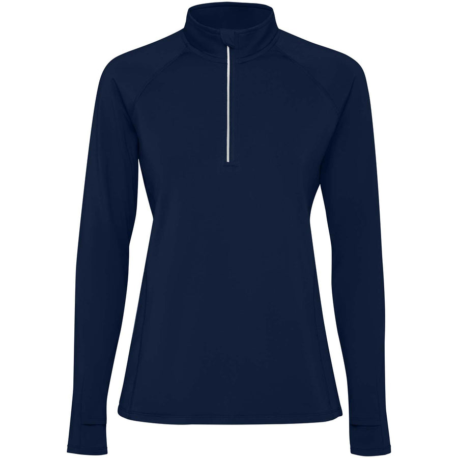 Estambul 200 g/m² langærmet sweatshirt med halv lynlås til kvinder
