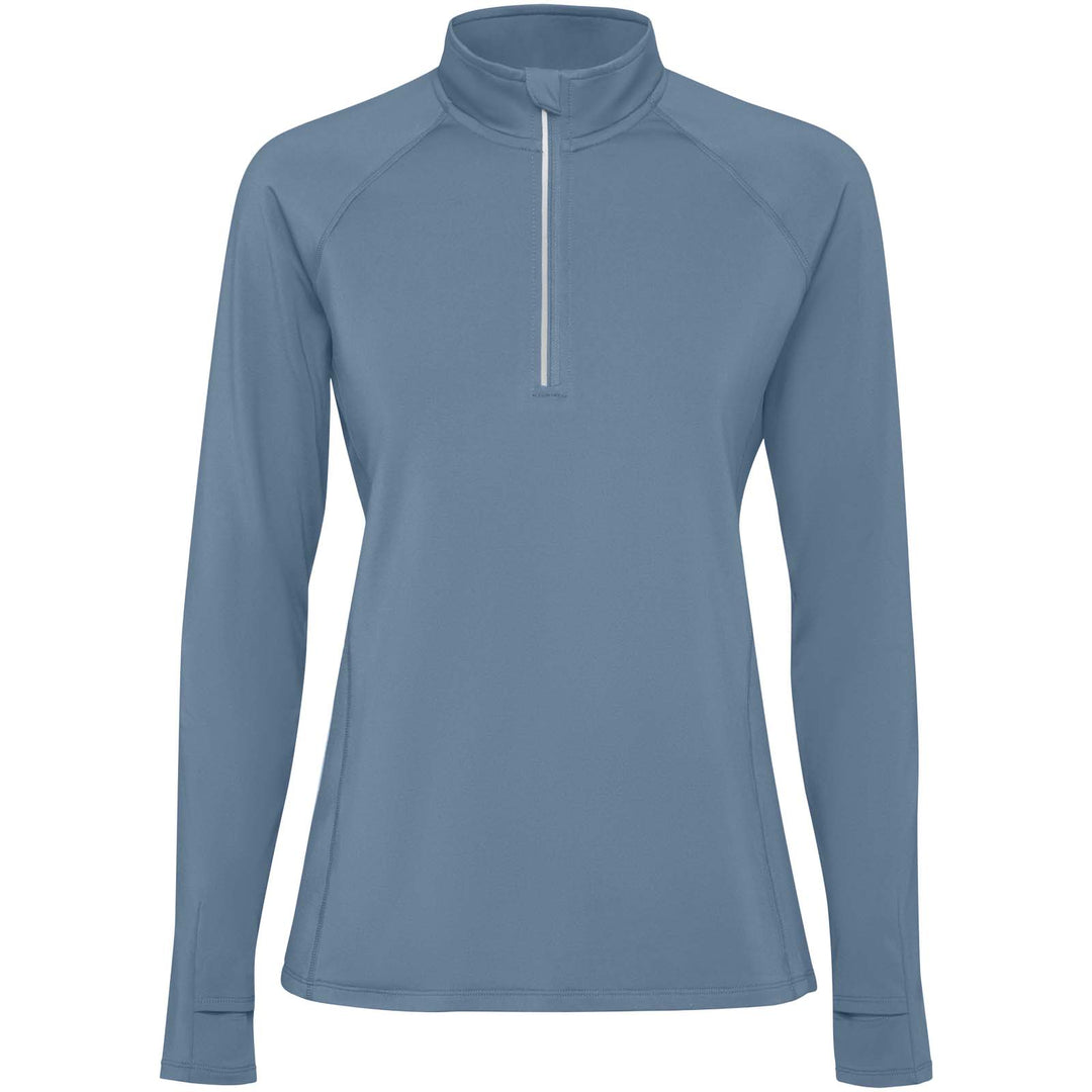 Estambul 200 g/m² langærmet sweatshirt med halv lynlås til kvinder
