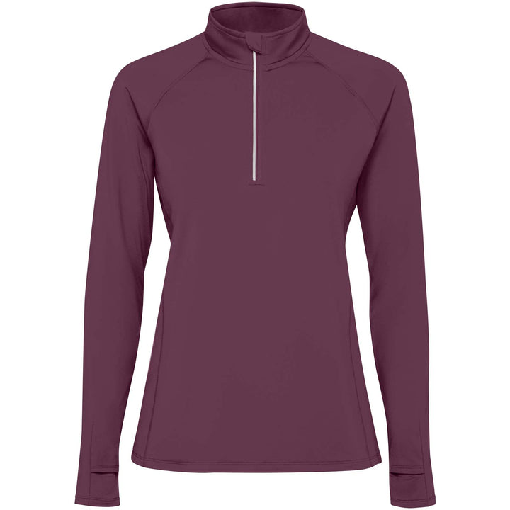 Estambul 200 g/m² langærmet sweatshirt med halv lynlås til kvinder