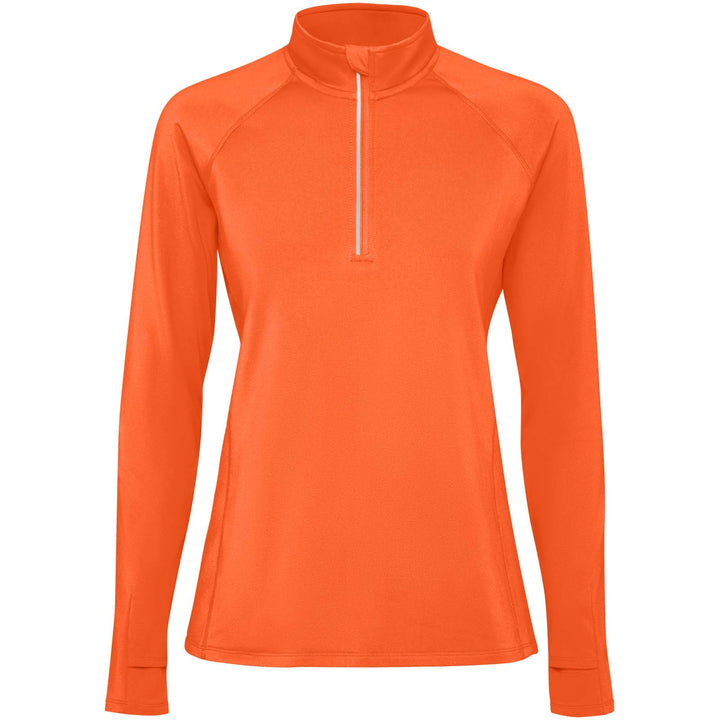 Estambul 200 g/m² langærmet sweatshirt med halv lynlås til kvinder