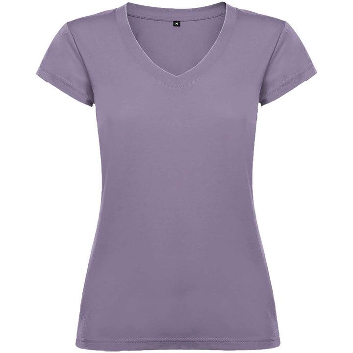 Victoria 155 g/m² kortærmet t-shirt med v-hals til kvinder