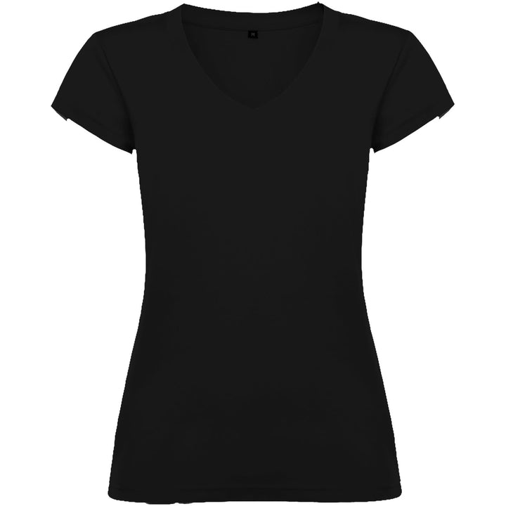 Victoria 155 g/m² kortærmet t-shirt med v-hals til kvinder