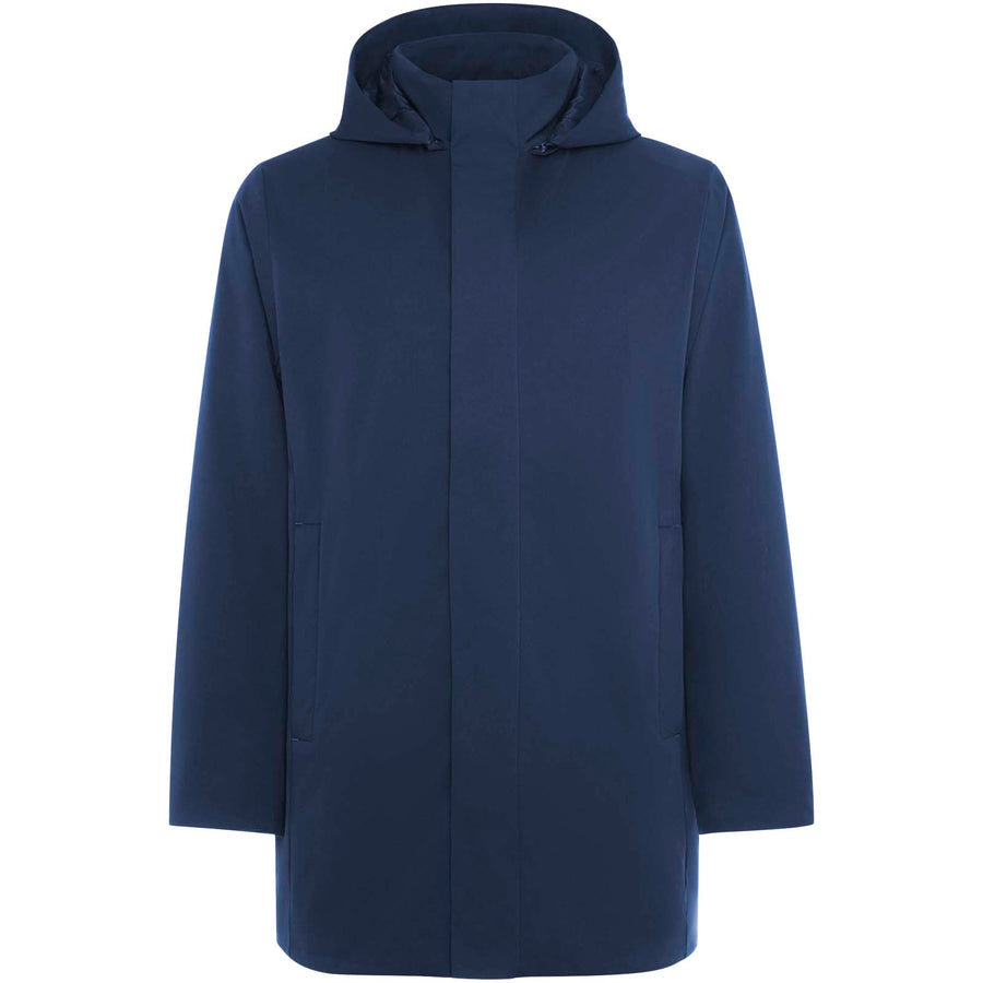 Unisex parka med polstret krave