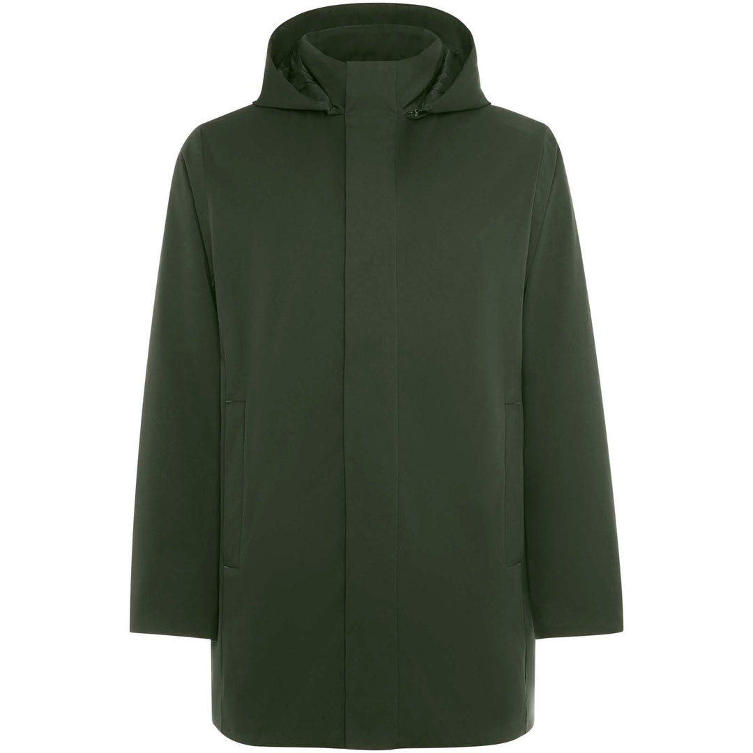 Unisex parka med polstret krave