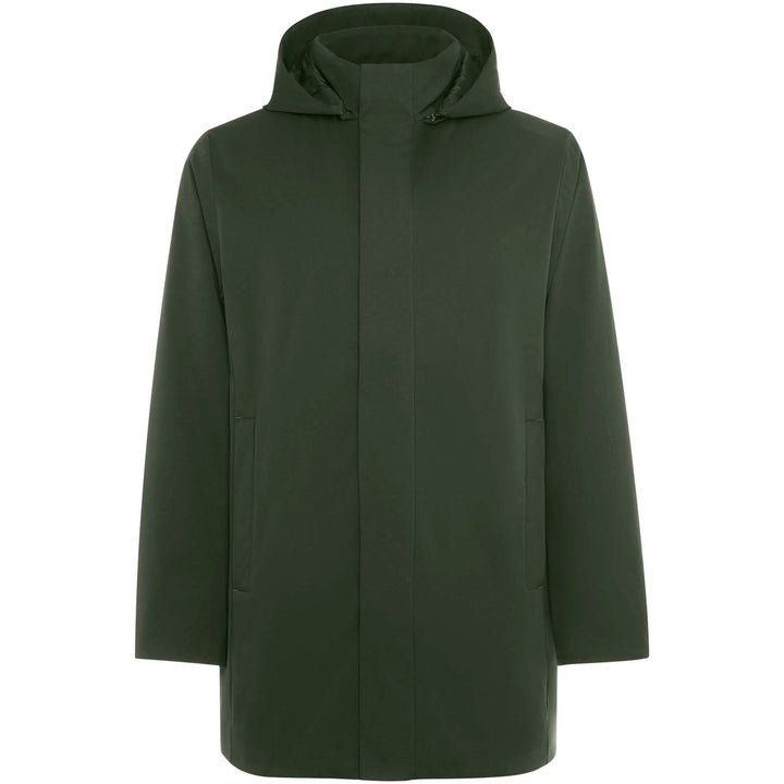 Unisex parka med polstret krave
