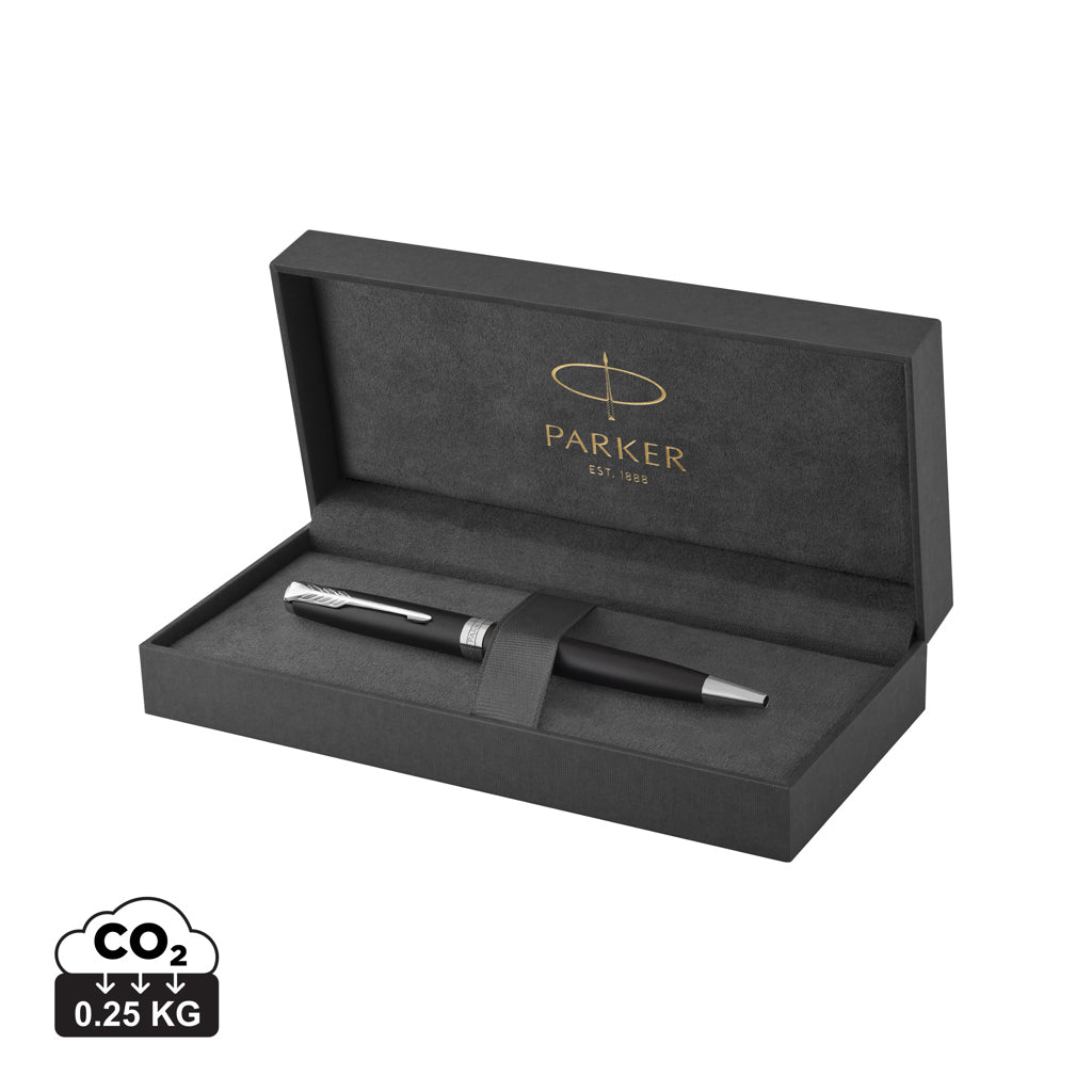 Parker SONNET Ballpoint Pen, mat sort med Palladium Trim