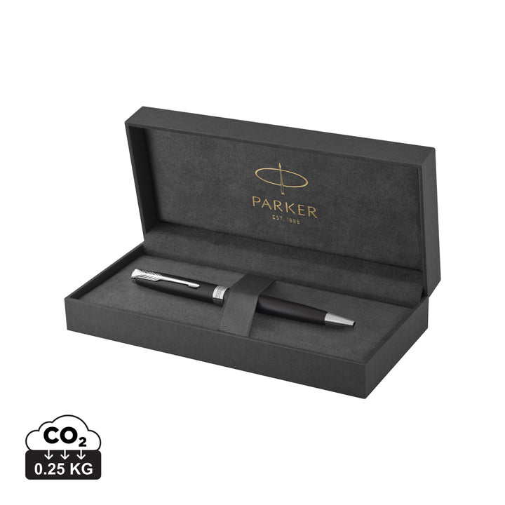 Parker SONNET Ballpoint Pen, mat sort med Palladium Trim