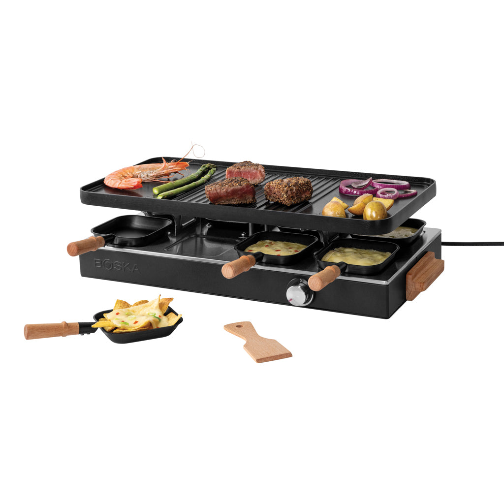 BOSKA Raclette Gourmet Party, 8 personer (EU-type F)