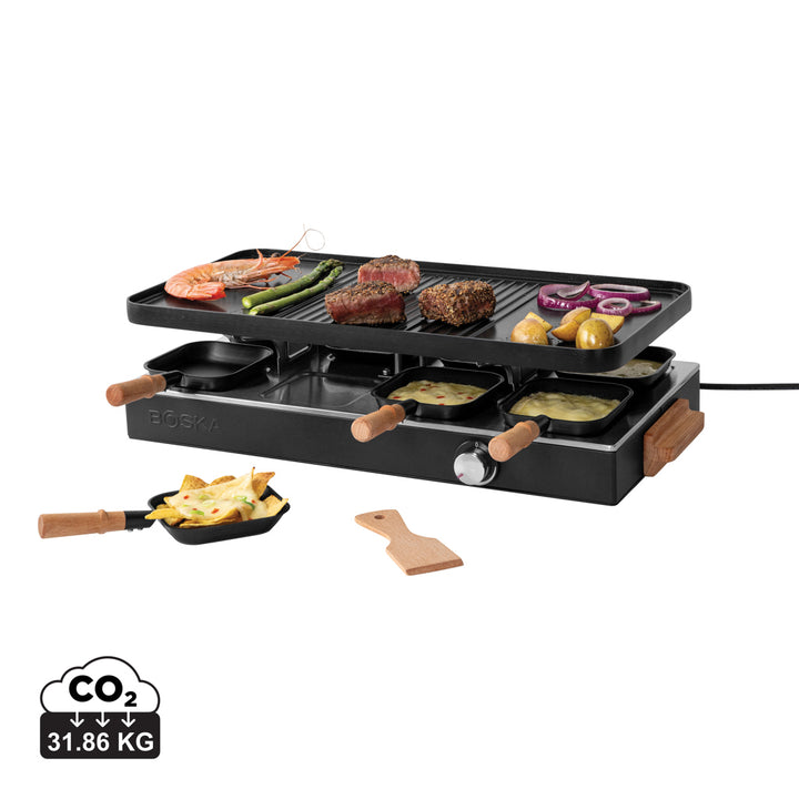 BOSKA Raclette Gourmet Party, 8 personer (EU-type F)