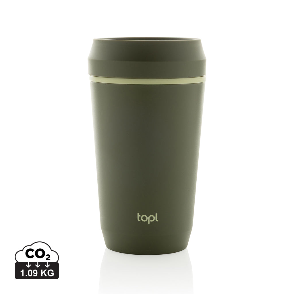 Topl genanvendt plastik To Go Tumble med patenteret 360-låg