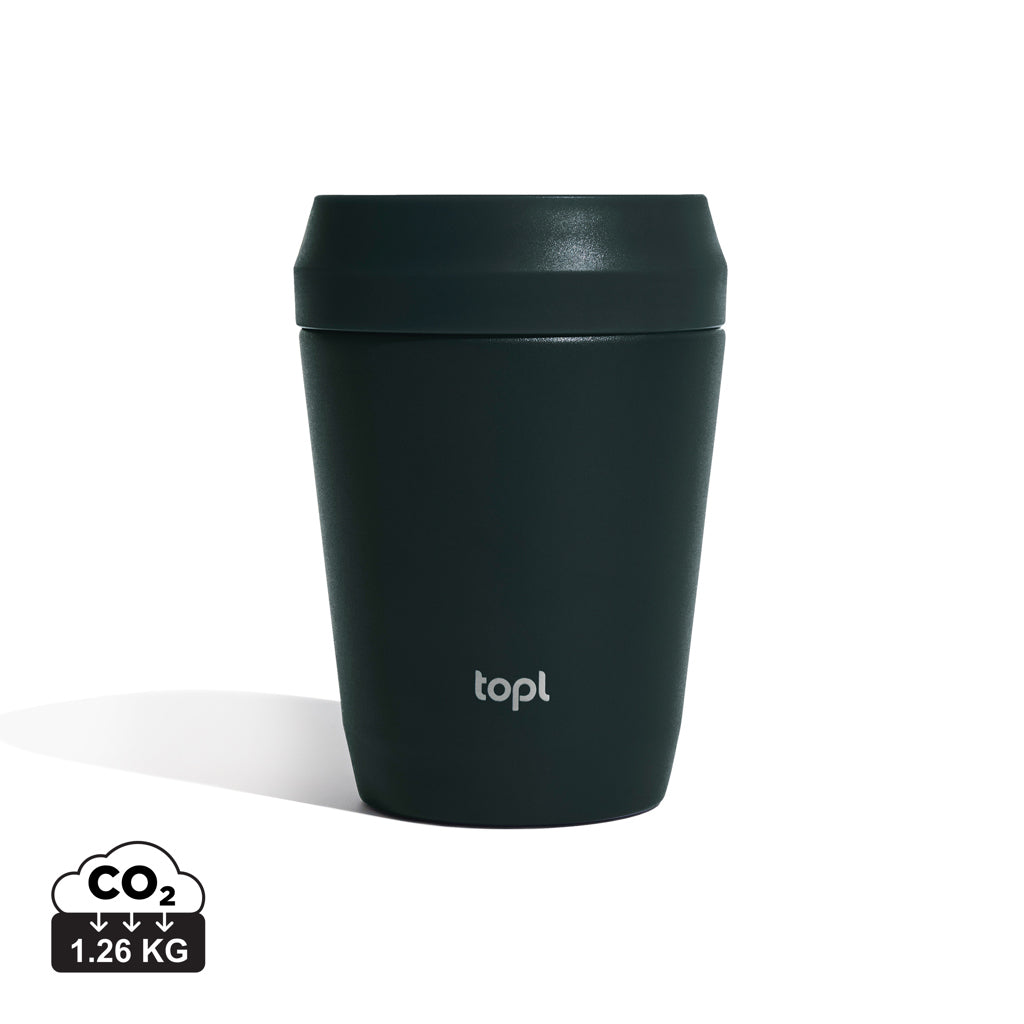 Topl genanvendt stål To Go Tumbler 235 ml patenteret 360 låg