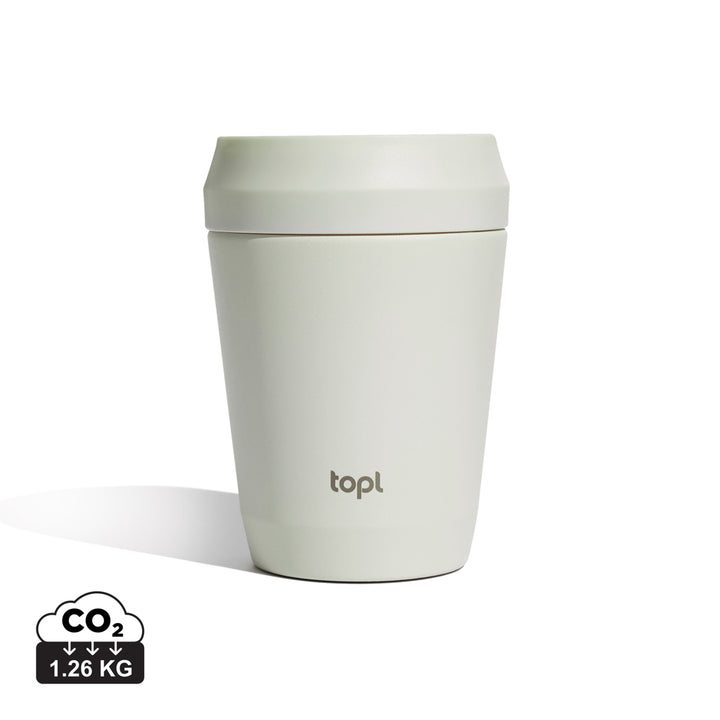 Topl genanvendt stål To Go Tumbler 235 ml patenteret 360 låg