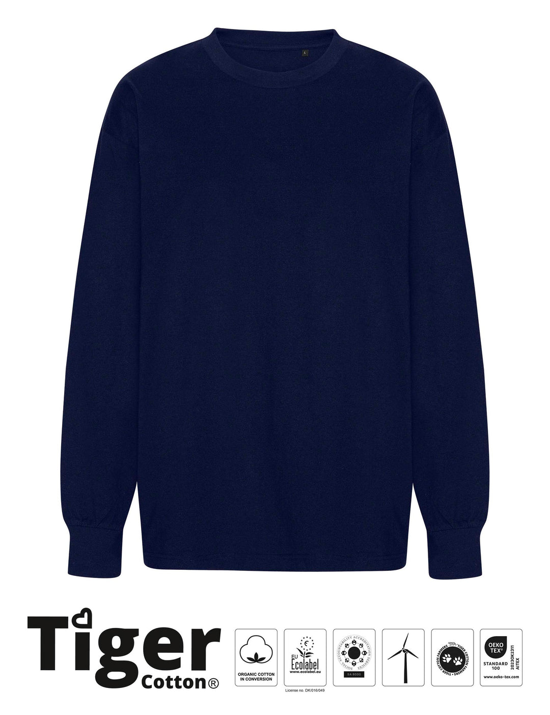 Tiger Cotton Oversized LS T-shirt