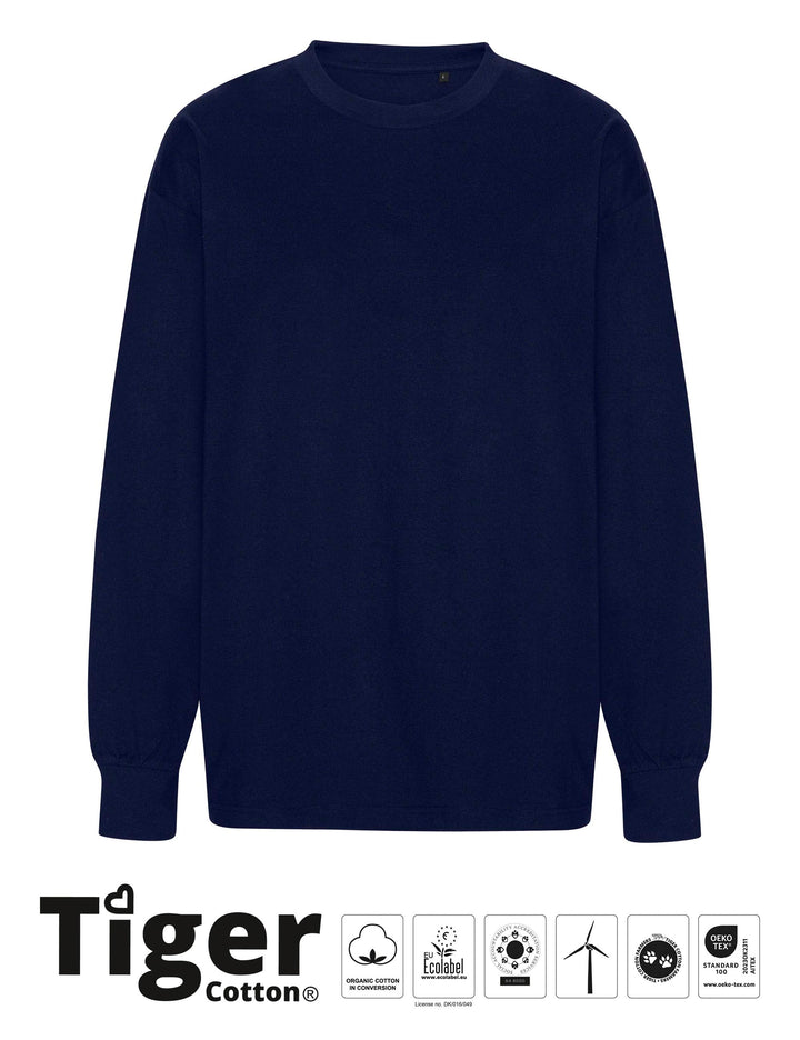 Tiger Cotton Oversized LS T-shirt