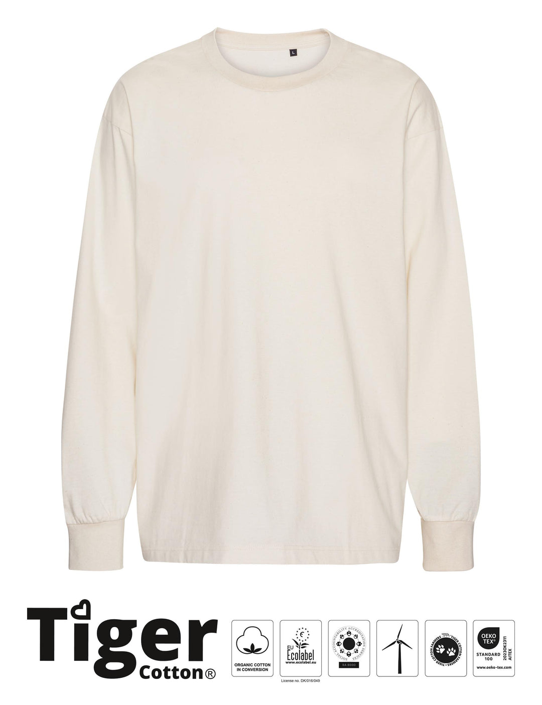 Tiger Cotton Oversized LS T-shirt