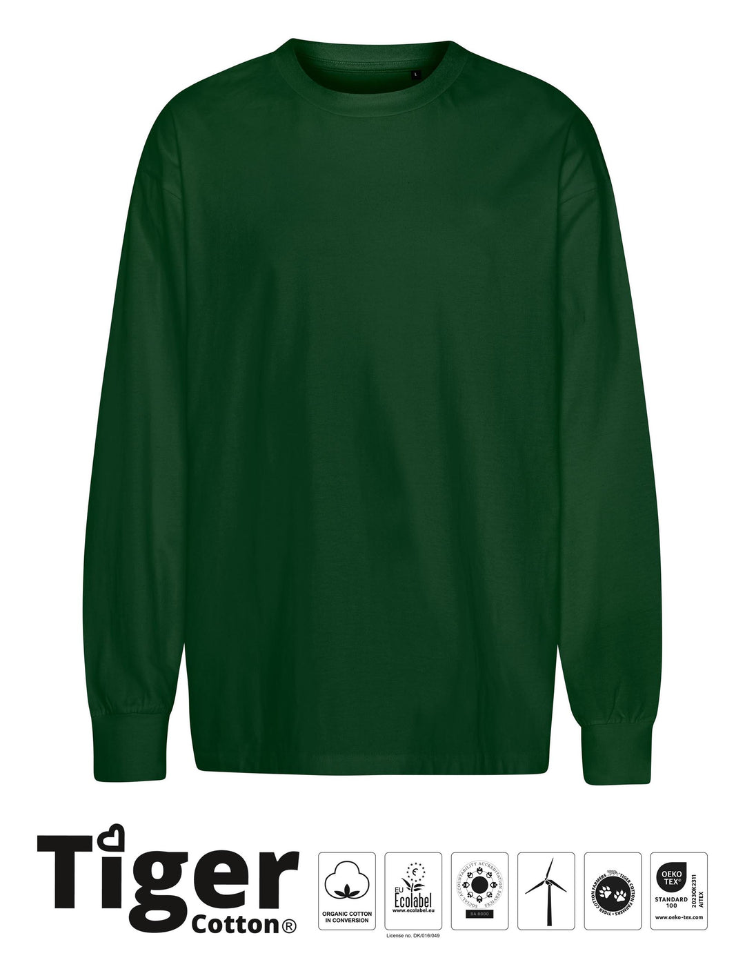 Tiger Cotton Oversized LS T-shirt