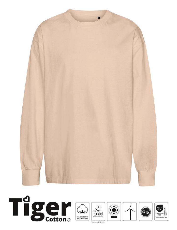 Tiger Cotton Oversized LS T-shirt