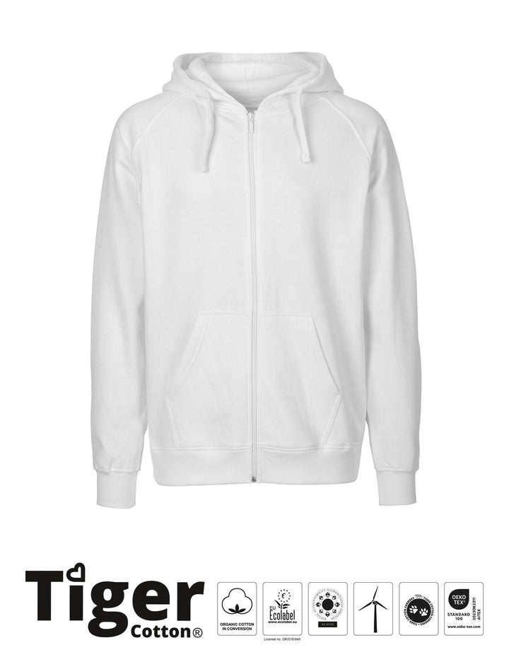 Tiger Cotton Oversized Hoodie w. Side Pockets