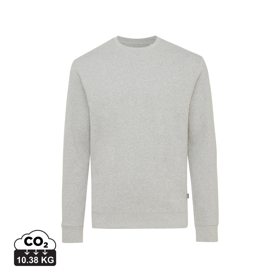 IQONIQ Denali Crew neck i ufarvet genanvendt bomuld