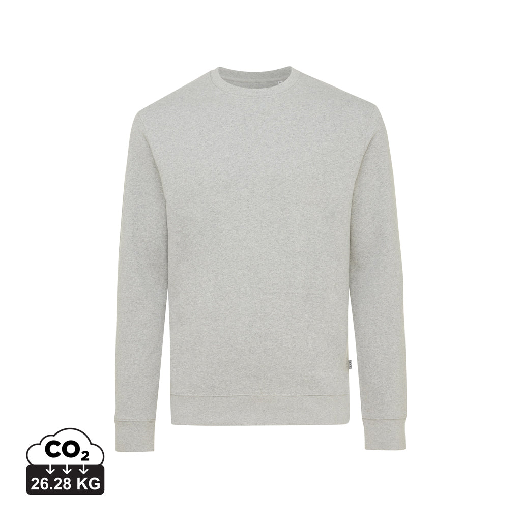 IQONIQ Denali Crew neck i ufarvet genanvendt bomuld