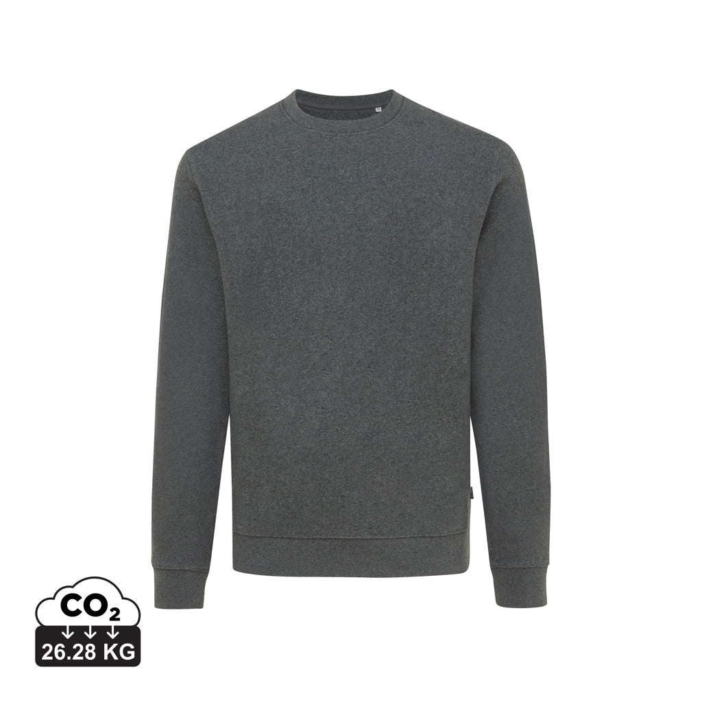 IQONIQ Denali Crew neck i ufarvet genanvendt bomuld