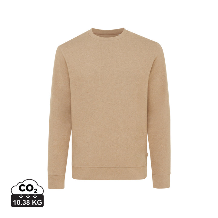 IQONIQ Denali Crew neck i ufarvet genanvendt bomuld