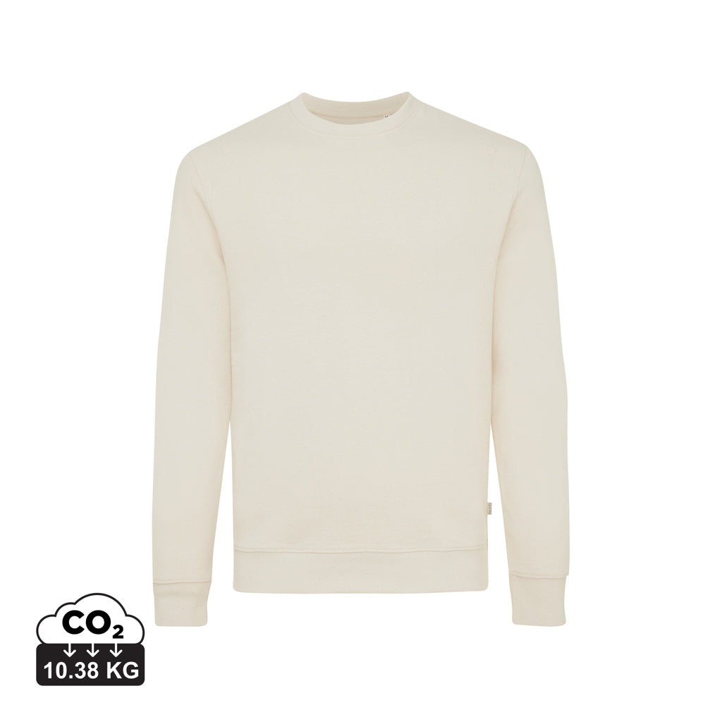 IQONIQ Denali Crew neck i ufarvet genanvendt bomuld