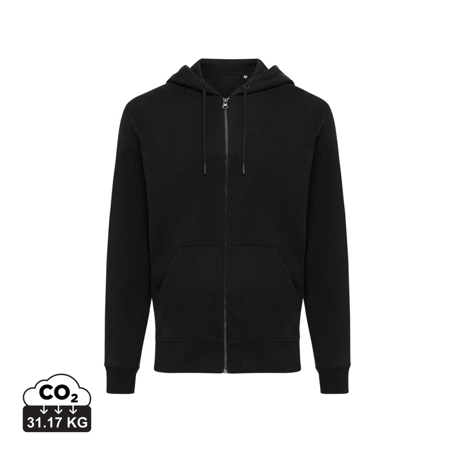 IQONIQ Abisko hoodie med lynlås i genanvendt bomuld