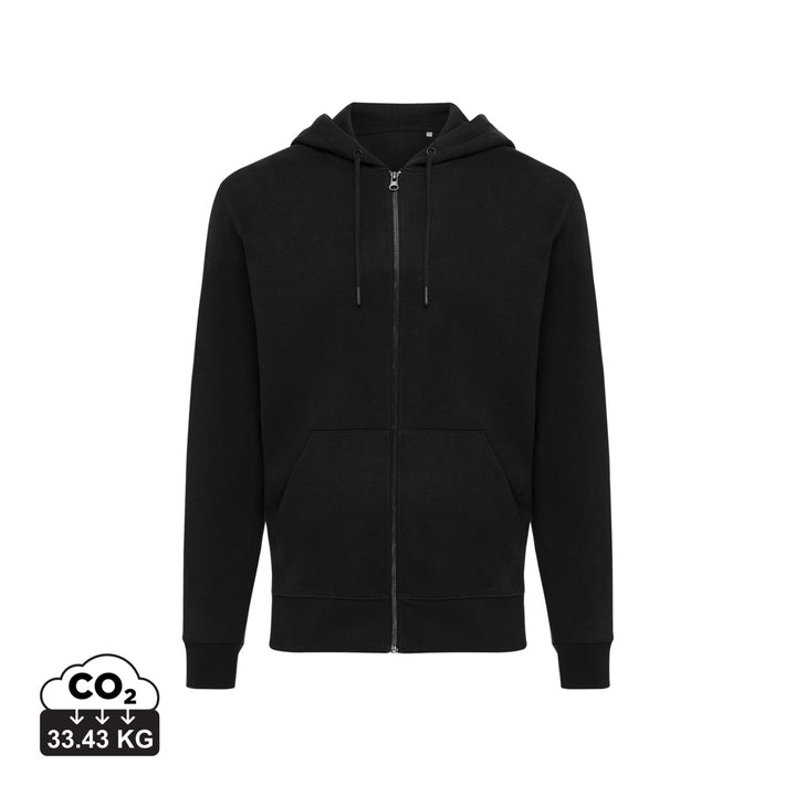 IQONIQ Abisko hoodie med lynlås i genanvendt bomuld