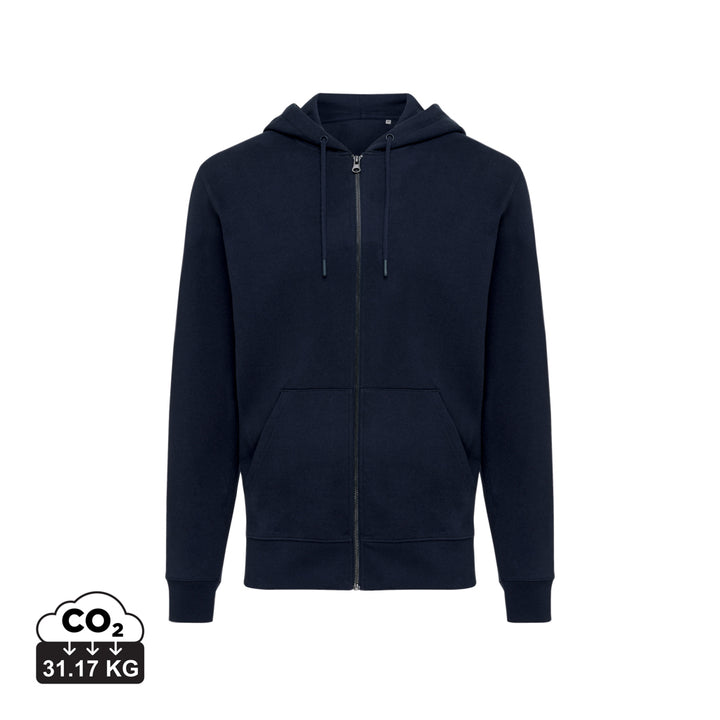 IQONIQ Abisko hoodie med lynlås i genanvendt bomuld