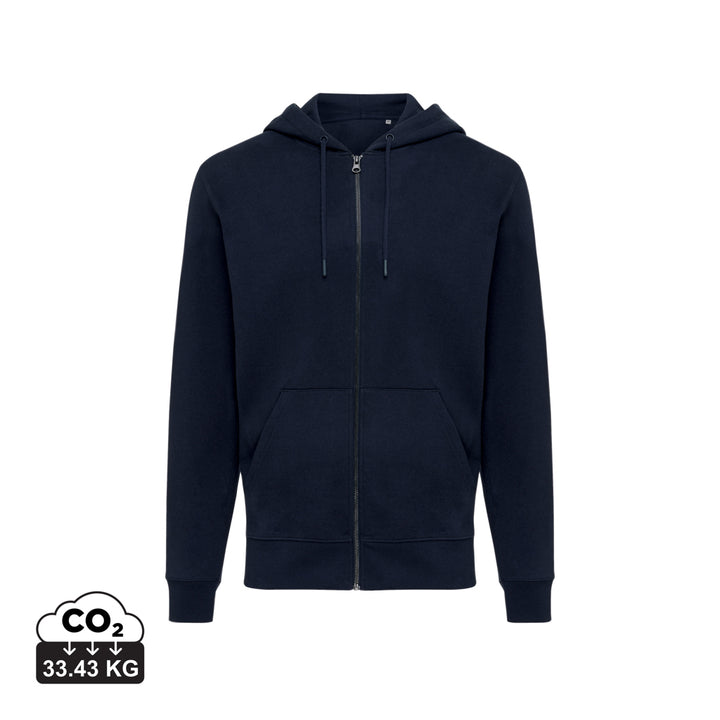 IQONIQ Abisko hoodie med lynlås i genanvendt bomuld