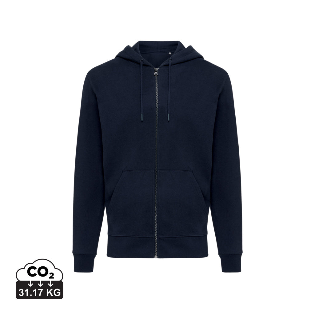IQONIQ Abisko hoodie med lynlås i genanvendt bomuld