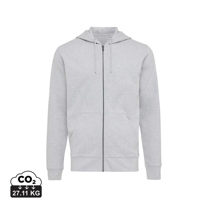 IQONIQ Abisko hoodie med lynlås i genanvendt bomuld