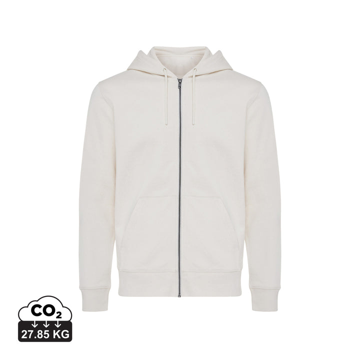 IQONIQ Abisko hoodie med lynlås i genanvendt bomuld
