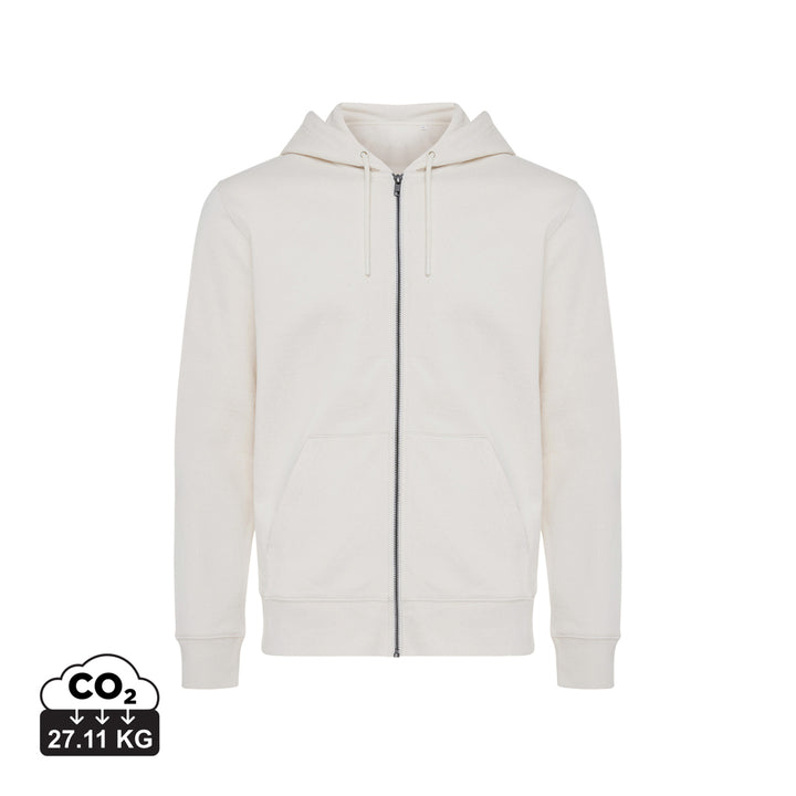 IQONIQ Abisko hoodie med lynlås i genanvendt bomuld