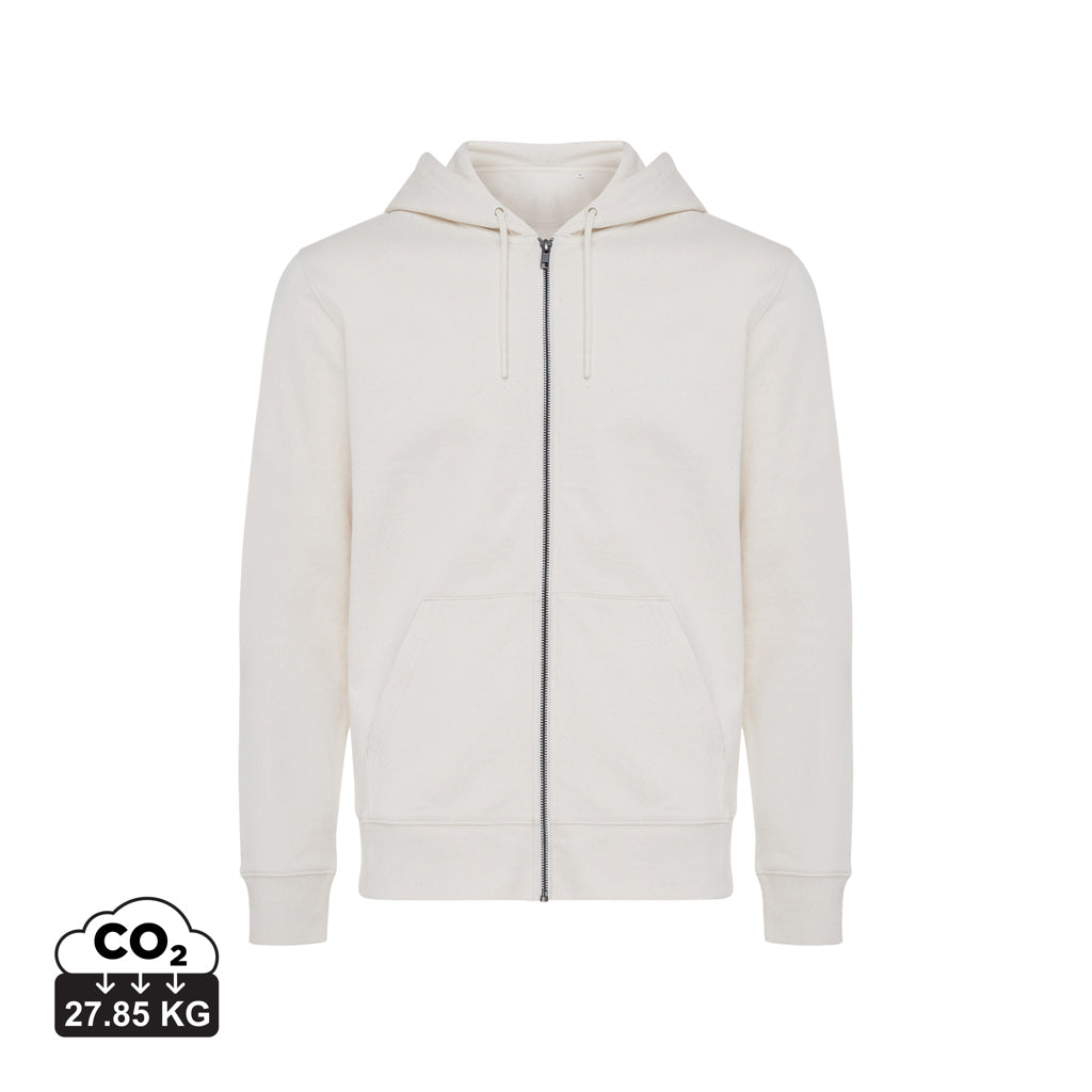 IQONIQ Abisko hoodie med lynlås i genanvendt bomuld
