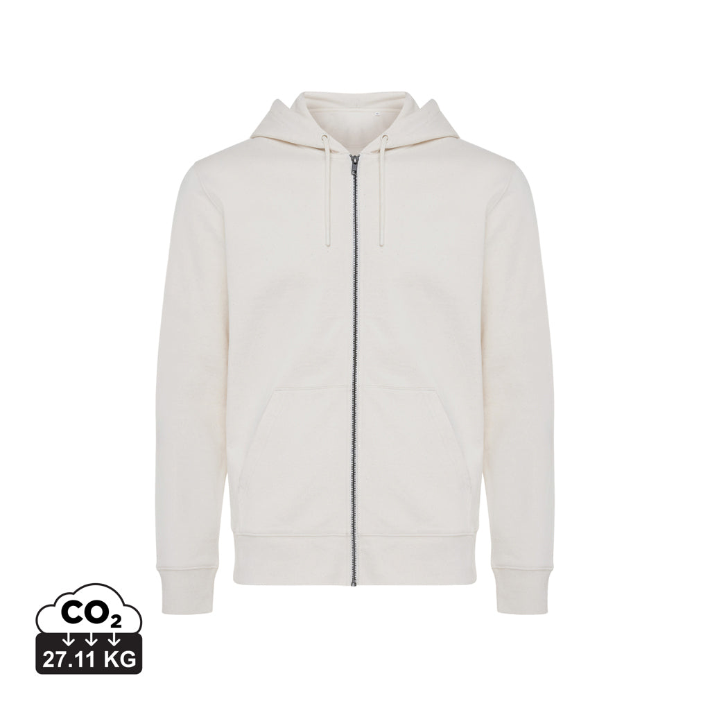 IQONIQ Abisko hoodie med lynlås i genanvendt bomuld