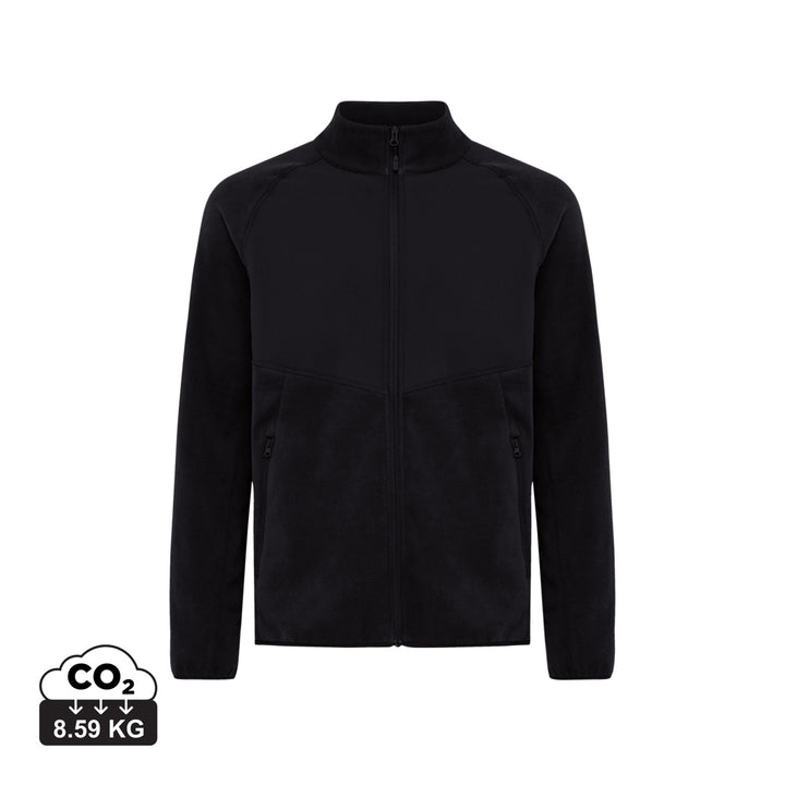 IQONIQ Talung genanvendt polyester microfleece med gennemgåe